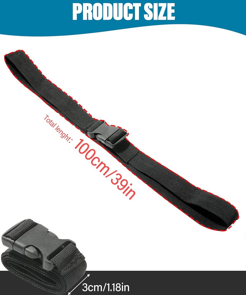Reswish ESEWALAS 38 Inch Battery Tie Down Strap,Battery Straps for Boats,Premium Tie Down Nylon Strap with Quick Release Buckle,Trailer Battery Box Strap - Image 2